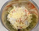 はんぺんカニカマチーズで♪マヨパン粉焼き作り方3写真