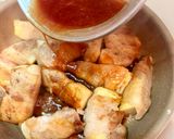 甘酢あんで照りっと♪豚肉のたけのこ巻き作り方6写真