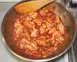 鶏ときのこのトマトソースパスタ作り方8写真