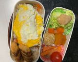 レンジ中華風梅すき焼き味オムライス弁当作り方17写真