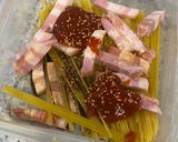 チリカルボナーラ風レンチンパスタ作り方2写真