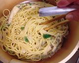 梅こぶ茶和風パスタ作り方3写真