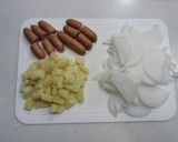 ウインナー入りポテトカレースープ作り方1写真