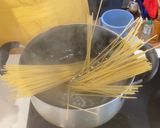 めんたいバター醤油パスタ作り方1写真