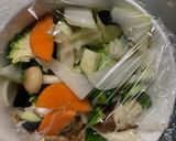 肉無チクワ簡単梅照りクリーム味野菜炒め作り方12写真