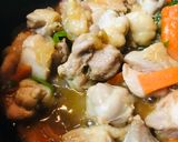 鶏肉＆新玉ねぎ・ピーマンのあまから炒め煮作り方3写真