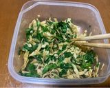 中華副菜！豆腐皮と春菊の和え物作り方3写真