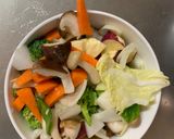 お一人様オイ味噌味根菜たっぷり野菜炒め作り方12写真