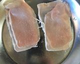 なめこと生ハムのクリームスパゲッティ作り方2写真