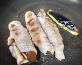 ナスの豚バラ巻き生姜焼き作り方4写真
