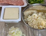 鶏ミンチと木綿豆腐の中華風炒り豆腐♪作り方1写真