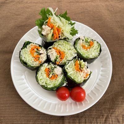 海苔巻きやさい by 沖縄市役所市民健康課 【クックパッド】 簡単