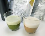 シェイクしてふわふわプロテインラテ作り方4写真