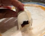 蕎麦クレープのアンコ巻き黒蜜がけ作り方4写真