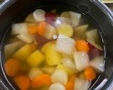 根野菜の味噌汁作り方2写真