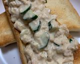 朝ごはん🍞ツナマヨと野菜のオープンサンド！作り方6写真