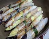 今夜の夕飯ナスと大葉の豚バラ巻き作り方8写真