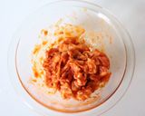 油揚げでサクッうま!【豚キムチ信田】作り方2写真