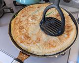 4️⃣葉ねぎと海老明太子のカリカリチヂミ作り方2写真