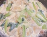 鶏むね肉と青梗菜のクリーム煮込み作り方6写真