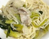 もつ鍋うどん！別茹で無しで乾麺を使うよ♪作り方7写真