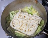 キャベツたっぷりピリ辛豚うどん作り方6写真