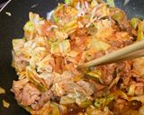 豚肉とキャベツのケチャップチーズ炒め作り方4写真