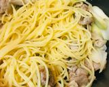 豚こまぎれ肉と長ネギのパスタ作り方3写真