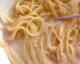 レンジで簡単！豆乳明太スープサラスパ作り方2写真