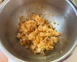 辛ツナ☆カニカマ☆卵のクリチおむすび作り方6写真