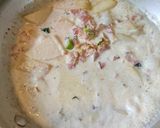 蕪とベーコンのクリームパスタ作り方7写真
