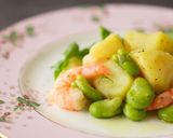 海老、じゃがいも、そら豆の春サラダ作り方6写真