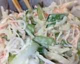 茎わかめ＆カニかまのごまマヨネーズ和え。作り方4写真