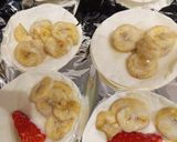グリルで簡単餃子の皮でバナナピザ　作り方2写真