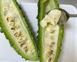ゴーヤと茹でどりのサラダ作り方2写真