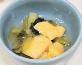 小松菜と油揚げのとろみ煮作り方4写真