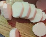 簡単★長芋と胡瓜と茗荷とワカメのお味噌汁作り方3写真