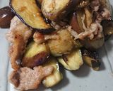 茄子と豚肉の生姜焼き作り方12写真