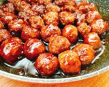 黄金比万能タレ♡で照り焼きミートボール作り方4写真