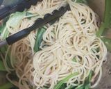 ツナ缶と小松菜の和風パスタ作り方3写真