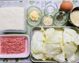 節約簡単夕飯！キャベツ豆腐メンチカツコロッケ弁当作り方1写真