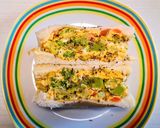 ピクルス入りレンチン玉子サンド🥕🥦作り方3写真