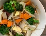 お一人様梅トマト味根菜たっぷり野菜炒め作り方18写真