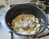 ブナピーと海老の柚子胡椒豆乳クリームパスタ作り方6写真