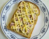 朝食ランチ♡粒マスタードウインナーチーズトースト作り方3写真
