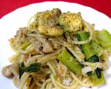 アボカドと小松菜とツナのパスタ作り方3写真