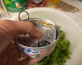 簡単♪水菜とツナのサラダ作り方1写真