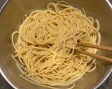 お弁当の隙間埋めにも⭐︎梅わさびサラスパ作り方1写真
