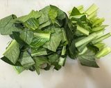 小松菜（香川県産）としめじのみそ汁作り方1写真