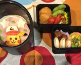 簡単キャラ弁　サトシピカチュウ⭐️作り方1写真